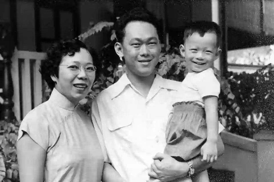 Mr Lee Kuan Yew and family