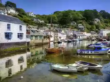 The fishing village of Polperro in Cornwall