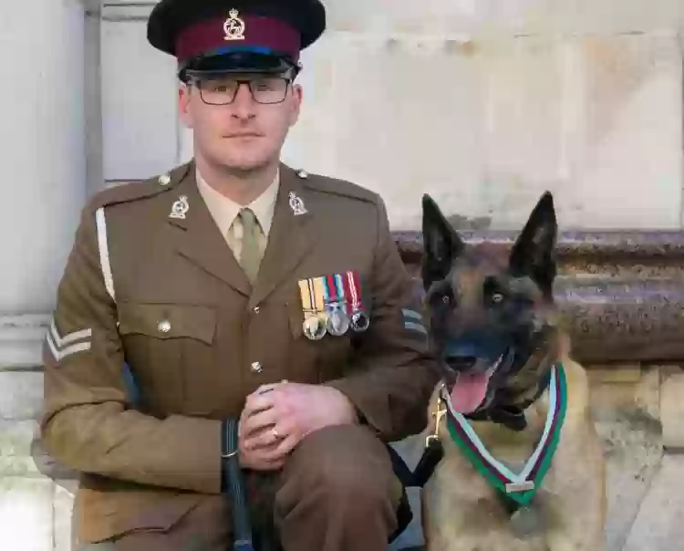British Military Dog Mali Honored