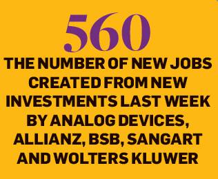 The number of new jobs