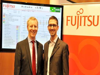 Anthony McCauley, head of research at Fujitsu in Ireland and Pierre-Yves Vandenbussche, Fujitsu